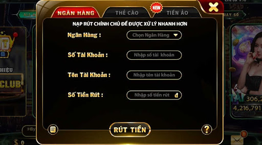 Hướng dẫn rút tiền tại HitClub