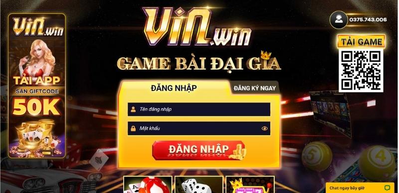 Giới thiệu cổng game bài Vinwin