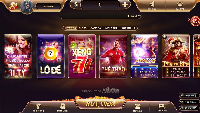 Thông tin khái quát về cổng game quốc tế Sunwin